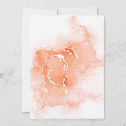 小さなかぼちゃの秋の秋花赤ちゃんシャワー 招待状 (裏面)