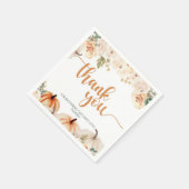 小さなかぼちゃの秋の秋赤ちゃんシャワー スタンダードカクテルナプキン (角)