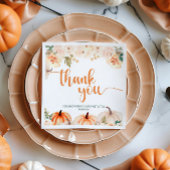 小さなかぼちゃの秋の秋赤ちゃんシャワー スタンダードカクテルナプキン