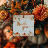 小さなかぼちゃの秋の秋赤ちゃんシャワー フェイバータグ