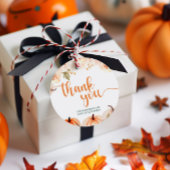 小さなかぼちゃの秋の秋赤ちゃんシャワー フェイバータグ