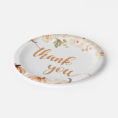 小さなかぼちゃの秋の秋赤ちゃんシャワー ペーパープレート (アングル)