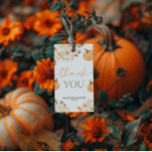 小さなかぼちゃの秋の赤ちゃんシャワー ギフトタグ