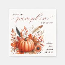小さなかぼちゃの秋の赤ちゃんシャワー