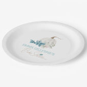 小さなかぼちゃの秋の赤ちゃんシャワー ペーパープレート (アングル)