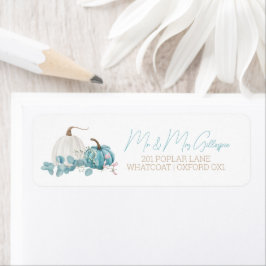 小さなかぼちゃの秋の赤ちゃんシャワー ラベル