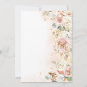 小さなかぼちゃの秋の赤ちゃんシャワー 招待状 (裏面)