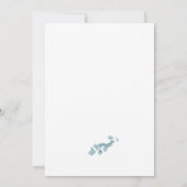 小さなかぼちゃの秋の赤ちゃんシャワー 招待状 (裏面)