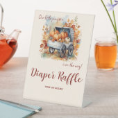 小さなかぼちゃの秋の赤ちゃんシャワー |男女兼用 | 台座サイン (インサイチュ)