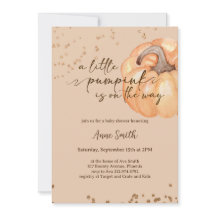 小さなかぼちゃの秋の赤ちゃんシャワー |男女兼用 |