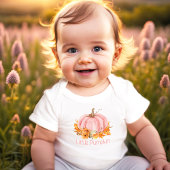 小さなかぼちゃの秋の赤ちゃん用ボディスーツ 女の子 ベビーボディスーツ