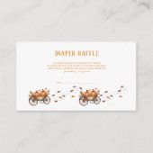 小さなかぼちゃの秋の赤ちゃん男女兼用シャワー エンクロージャーカード (正面)