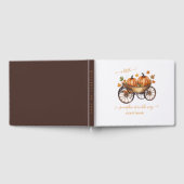 小さなかぼちゃの秋の赤ちゃん男女兼用シャワー ゲストブック (全面)