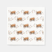 小さなかぼちゃの秋の赤ちゃん男女兼用シャワー スタンダードカクテルナプキン (正面)