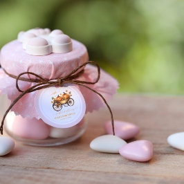 小さなかぼちゃの秋の赤ちゃん男女兼用シャワー フェイバータグ