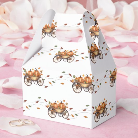 小さなかぼちゃの秋の赤ちゃん男女兼用シャワー フェイバーボックス (ウェディング)