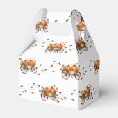 小さなかぼちゃの秋の赤ちゃん男女兼用シャワー フェイバーボックス (正面サイド)