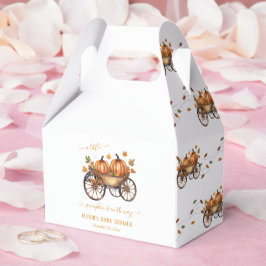 小さなかぼちゃの秋の赤ちゃん男女兼用シャワー フェイバーボックス