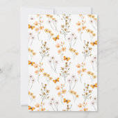 小さなかぼちゃの秋の赤ちゃん男女兼用シャワー 招待状 (裏面)