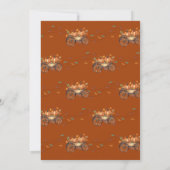 小さなかぼちゃの秋の赤ちゃん男女兼用シャワー 招待状 (裏面)