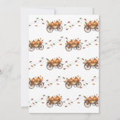 小さなかぼちゃの秋の赤ちゃん男女兼用シャワー 招待状 (裏面)