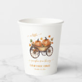 小さなかぼちゃの秋の赤ちゃん男女兼用シャワー 紙コップ (正面)