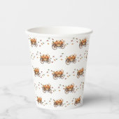 小さなかぼちゃの秋の赤ちゃん男女兼用シャワー 紙コップ (正面)