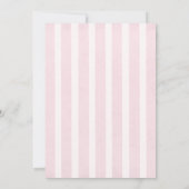 小さなかぼちゃの秋ピンクベビーシャワー招待状 招待状 (裏面)