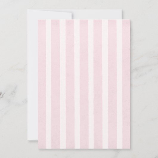 小さなかぼちゃの秋ピンクベビーシャワー招待状 招待状 (裏面)