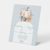 小さなかぼちゃの秋ベビーシャワーマムオーサバー 台座サイン (正面)