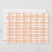 小さなかぼちゃの秋写真ベビーシャワー招待状 (裏面)