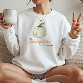 小さなかぼちゃの秋妊娠の発表 スウェットシャツ