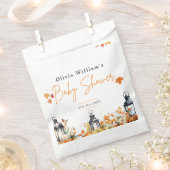 小さなかぼちゃの秋秋のフローラ赤ちゃんシャワー フェイバーバッグ (クリップ留めされた状態)