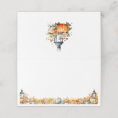 小さなかぼちゃの秋秋のフローラ赤ちゃんシャワー プレイスカード (外部開封)