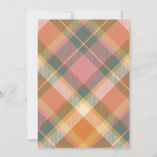 小さなかぼちゃの秋秋の赤ちゃんシャワーの招待 招待状 (裏面)