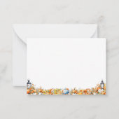 小さなかぼちゃの秋秋の赤ちゃんシャワー空白の ノートカード (正面)