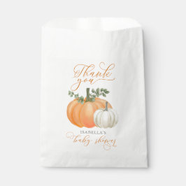 小さなかぼちゃの秋秋の赤ちゃんシャワー フェイバーバッグ