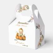 小さなかぼちゃの秋秋の赤ちゃんシャワー フェイバーボックス (裏面サイド)