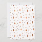 小さなかぼちゃの秋秋の赤ちゃんシャワー 招待状 (裏面)