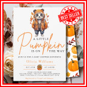 小さなかぼちゃの秋秋のPANDAベビーシャワー 招待状