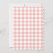 小さなかぼちゃの秋秋ピンクの赤ちゃんシャワー 招待状 (裏面)