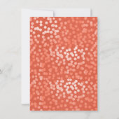 小さなかぼちゃの秋素朴オレンジ色の赤ちゃん 招待状 (裏面)