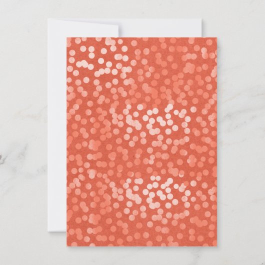 小さなかぼちゃの秋素朴オレンジ色の赤ちゃん 招待状 (裏面)