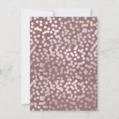 小さなかぼちゃの秋素朴バラ金ゴールドベビーシャワー 招待状 (裏面)