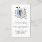 小さなかぼちゃの秋赤ちゃんシャワー本ベビー エンクロージャーカード (正面)