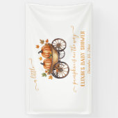 小さなかぼちゃの秋赤ちゃんシャワー男女兼用F 横断幕 (縦)