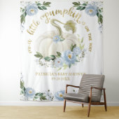 小さなかぼちゃの秋赤ちゃんシャワー背景 タペストリー (インサイチュ)