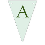 小さなかぼちゃの緑の秋ベビーショー バンティングフラッグ (第3の旗)