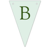 小さなかぼちゃの緑の秋ベビーショー バンティングフラッグ (第2の旗)