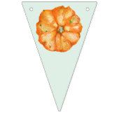 小さなかぼちゃの緑の秋ベビーショー バンティングフラッグ (第1の旗)